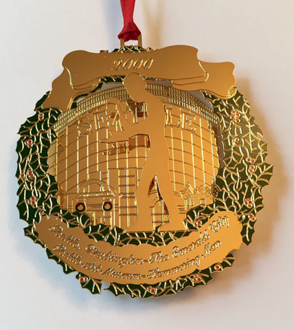 2000 Seattle Ornament: Seattle Art Museum & The Hammering Man