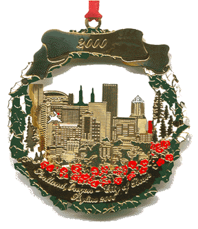 2000 Portland Ornament: Portland City Skyline
