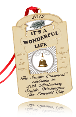 2013 Seattle Ornament: It's a Wonderful Life